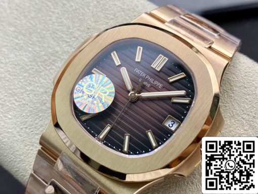 Patek Philippe Nautilus 5711/1R-001 1:1 Best Edition GR Factory V2 Brown Gradient Dial - Imagen 8