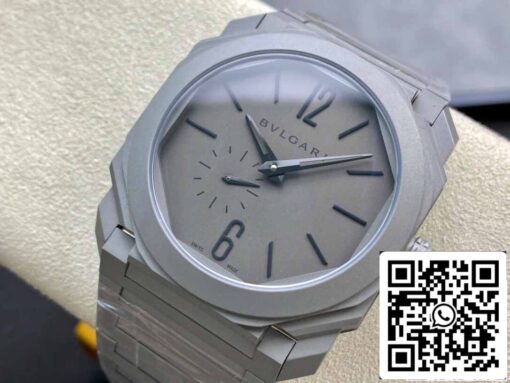 Bvlgari Octo Finissimo 102713 BGO40C14TTXTAUTO 1:1 Best Edition BV Factory Silver Gray Dial - Image 8