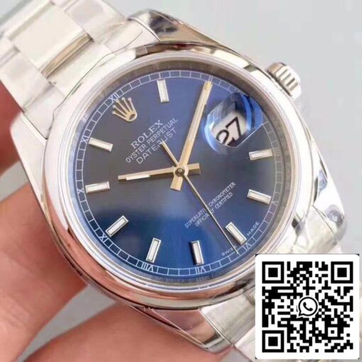 Rolex Datejust II 36mm 116200 AR Factory Blue Dial 1:1 Best Edition Swiss ETA3135 - Image 4