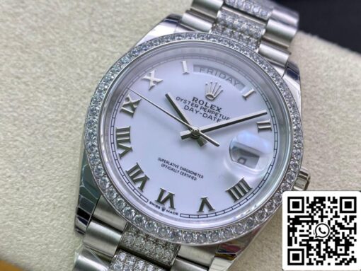 Rolex Day Date M128349RBR-0026 1:1 Best Edition EW Factory White Dial - Image 8