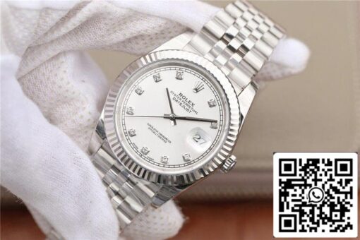 Rolex Datejust M126331 1:1 Best Edition EW Factory White Dial - Imagen 9