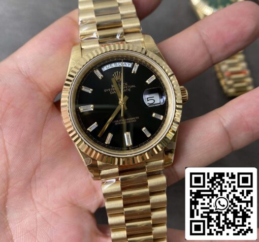 Rolex Day Date M228238-0004 1:1 Best Edition GM Factory V2 Black Dial - Image 9