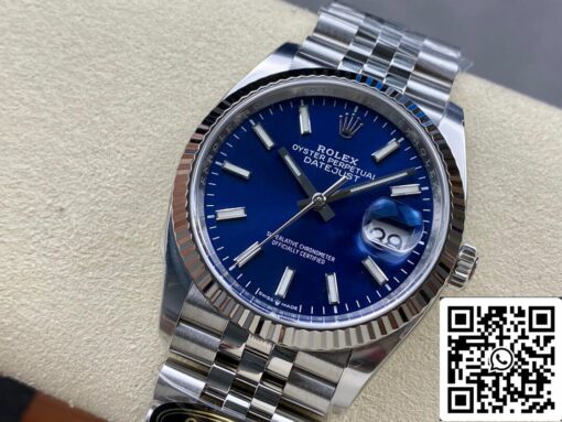 Rolex Datejust M126234-0017 36MM 1:1 Best Edition Clean Factory Blue Dial - immagine 8