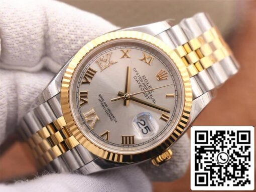 Rolex Datejust M126233-0031 1:1 Best Edition EW Factory Silver Dial - Imagen 7