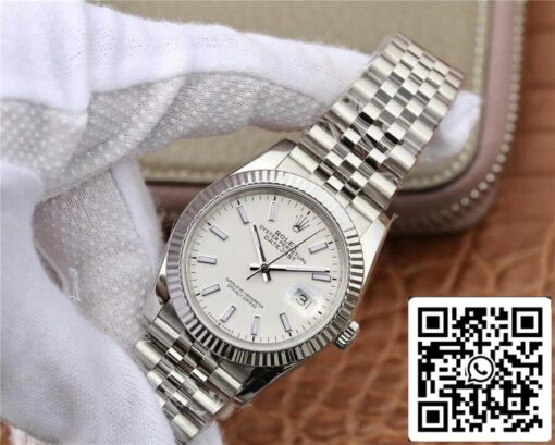 Rolex Datejust 36MM 1:1 Best Edition GM Factory White Dial - immagine 8