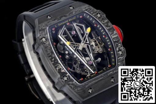 Richard Mille RM27-03 Rafael Nadal Tourbillon 1:1 Best Edition RM Factory Black Rubber Strap – Bild 8