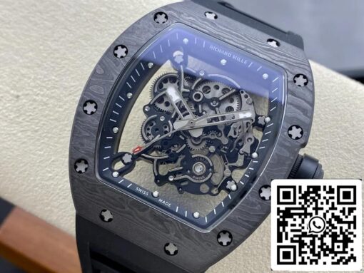 Richard Mille RM-055 1:1 Best Edition BBR Factory Carbon Fiber - immagine 3