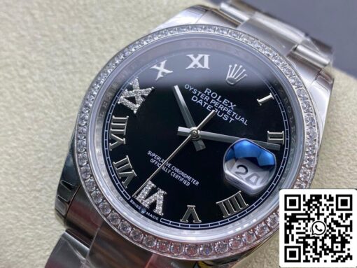 Rolex Datejust 36MM 1:1 Best Edition EW Factory Black Dial - Image 9