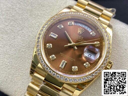 Rolex Day Date M128348RBR-0005 1:1 Best Edition EW Factory Yellow Gold - Imagen 8