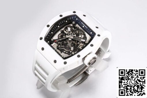 Richard Mille RM-055 1:1 Best Edition BBR Factory V2 White Ceramic Case - Image 7