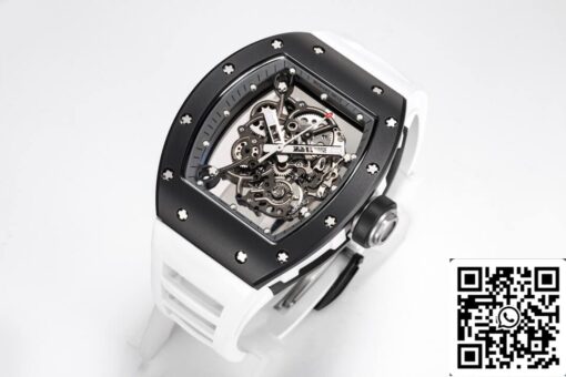 Richard Mille RM-055 1:1 Best Edition BBR Factory Black Ceramic Case - Image 7