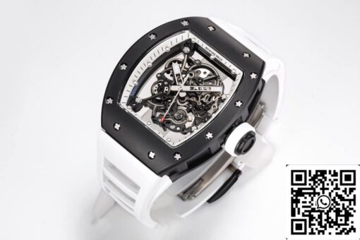 Richard Mille RM-055 1:1 Best Edition BBR Factory Rubber Strap - Image 6