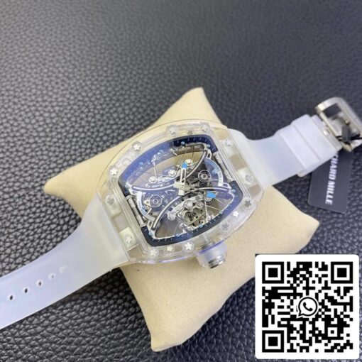 Richard Mille RM053-02 1:1 Best Edition RM Factory Transparent Tourbillon Skeleton Dial – Image 3