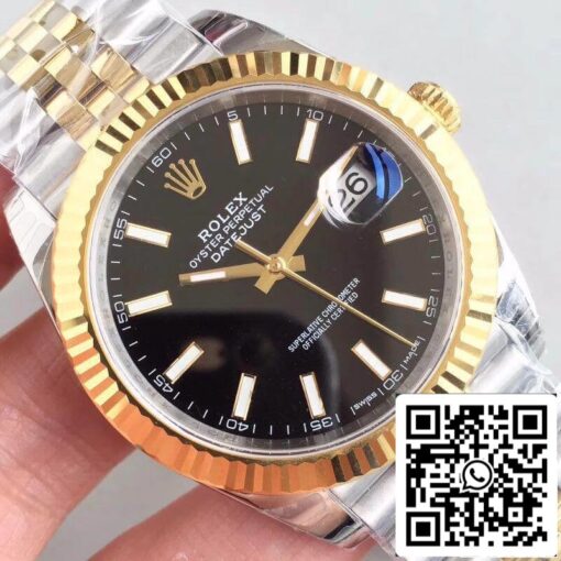 Rolex Datejust II 41mm 126333 EW Factory Men Watches 1:1 Best Edition Swiss ETA3235 Black Dial - Image 5