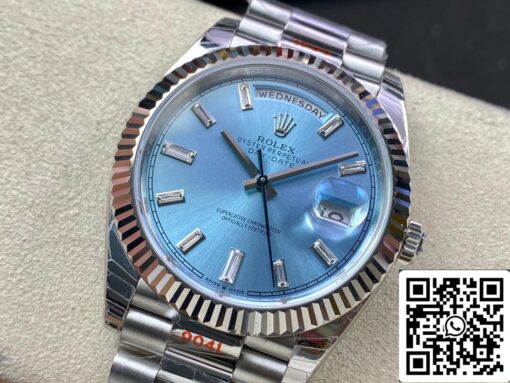 Rolex Day Date M228236-0006 1:1 Best Edition EW Factory Ice Blue Dial - Image 3