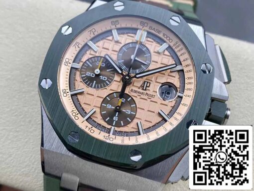 Audemars Piguet Royal Oak Offshore 26400SO.OO.A054CA.01 1:1 Best Edition APF Factory Beige Dial - immagine 8