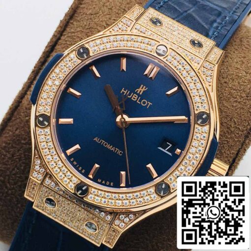 Hublot Classic Fusion 38MM 1:1 Best Edition HB Factory Diamond Case - Image 7