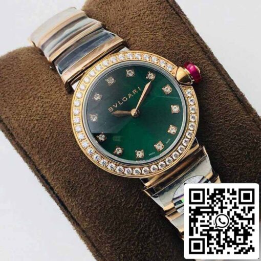 Bvlgari LVCEA 1:1 Best Edition BV Factory Diamond-set Green Dial - Image 8