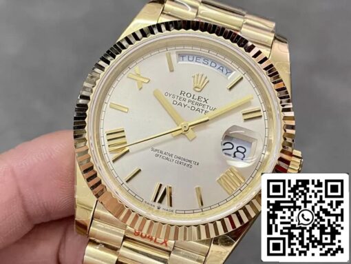 Rolex Day Date M228238-0002 1:1 Best Edition GM Factory Silver Dial V2 - Image 3