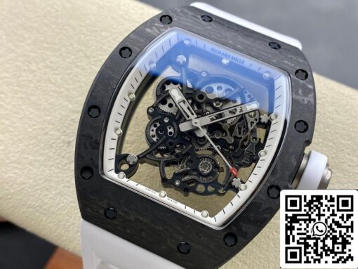 Richard Mille RM-055 1:1 Best Edition BBR Factory White Strap - Image 8