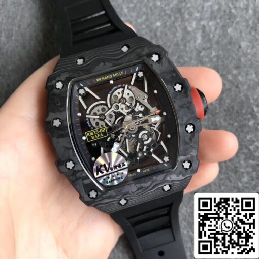 Richard Mille RM35-02 1:1 Best Edition KV Factory V3 Black Strap - immagine 5