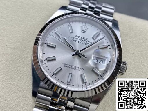 Rolex Datejust M126234-0013 36MM 1:1 Best Edition Clean Factory Silver Dial - Image 8