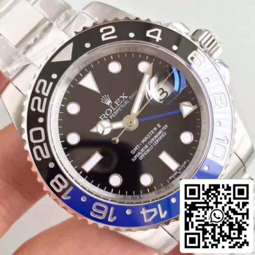 Rolex GMT-Master II 116710BLNR Noob Factory 1:1 Best Edition Swiss ETA2836-2 - 이미지 7