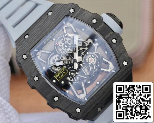 Richard Mille RM-035 KV Factory 1:1 Best Edition Black Carbon Fiber - immagine 8