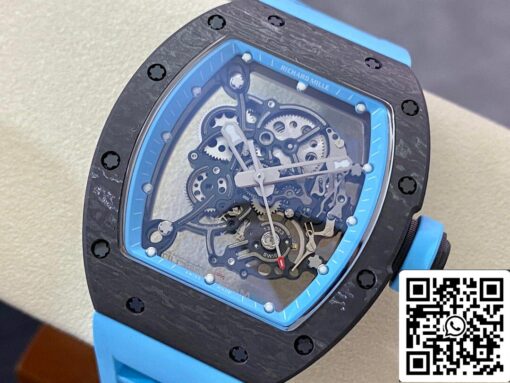 Richard Mille RM-055 1:1 Best Edition BBR Factory Blue Strap – Image 8