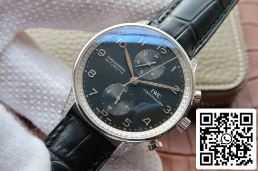 IWC Portugieser IW371440 1:1 Best Edition ZF Factory Black Dial - immagine 8