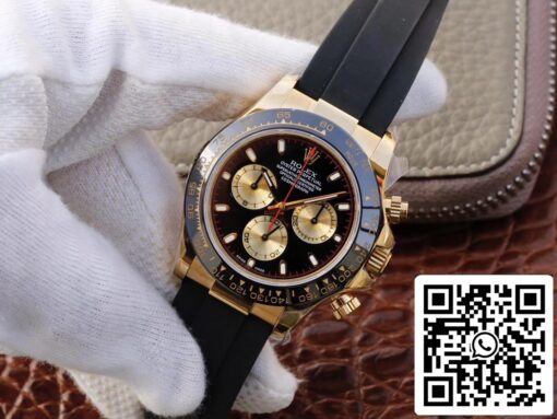 Rolex Daytona Cosmograph M116518ln-0047 1:1 Best Edition JH Factory Yellow Gold Chronograph - Image 7