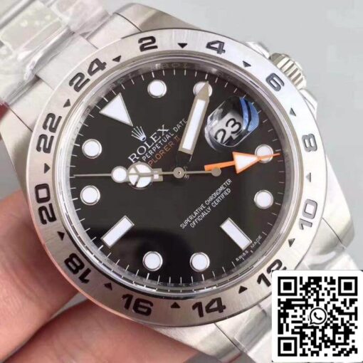 Rolex Explorer II 216570 Noob Factory V7 Men Watches 1:1 Best Edition Swiss ETA3187 Black Dial - 이미지 7