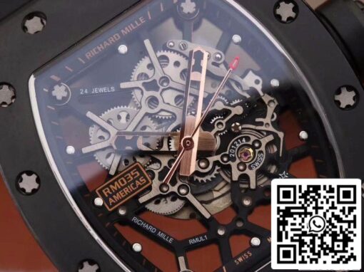 Richard Mille RM035 KV Factory 1:1 Best Edition Swiss ETA8215 - Image 7