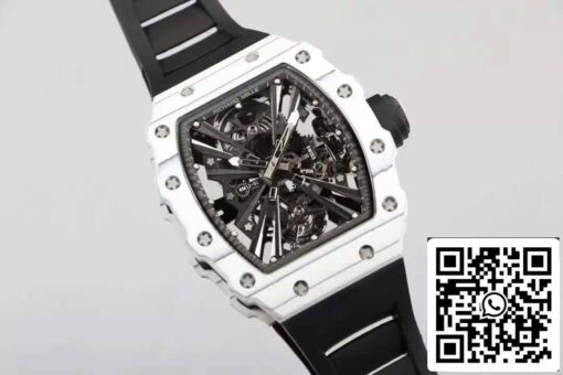 Richard Mille RM12-01 Tourbillon 1:1 Best Edition RM Factory Black Rubber Strap - Imagen 7