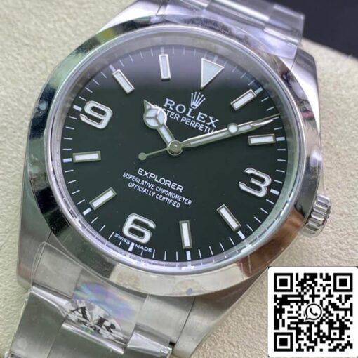 Rolex Explorer M214270-0003 39MM 1:1 Best Edition AR Factory Black Dial - Image 6