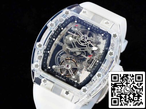 Richard Mille RM 56-01 Tourbillon 1:1 Best Edition RM Factory Transparent Skeleton Dial - immagine 8