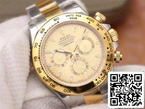 Rolex Daytona Cosmograph M116503-0003 1:1 Best Edition Noob Factory Gold Dial Swiss ETA4130 – Bild 8