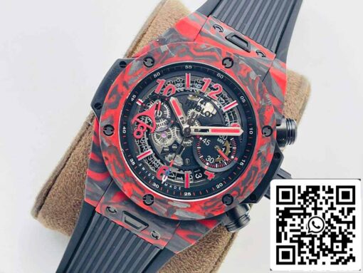 Hublot BIG BANG 411.QV.1123.NR.OVK21 1:1 Best Edition HB Factory Carbon Fiber Red Case - immagine 8