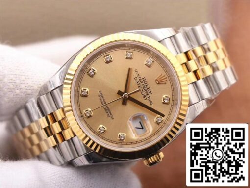 Rolex Datejust M126233-0017 1:1 Best Edition EW Factory Champagne Dial Swiss ETA3235 - Imagen 7