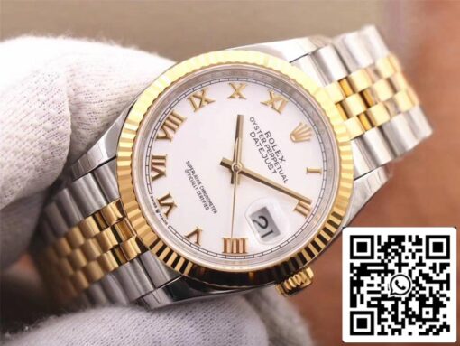 Rolex Datejust M126233-0029 1:1 Best Edition EW Factory White Dial Swiss ETA3235 - Imagen 7