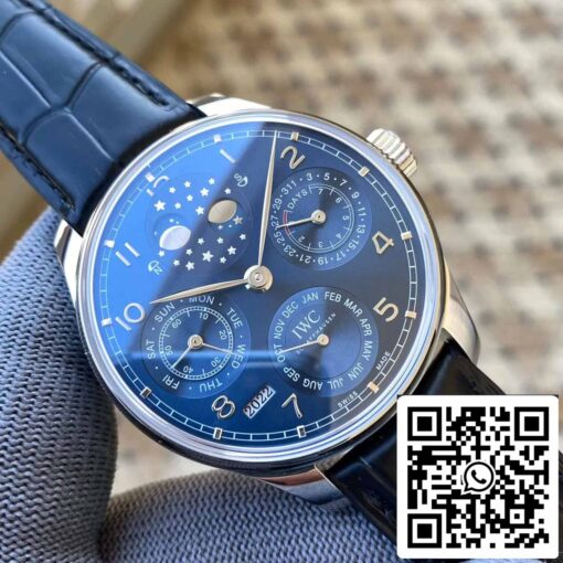 IWC Portuguese Perpetual Calendar IW503401 1:1 Best Edition APS Factory Blue Dial — изображение 6