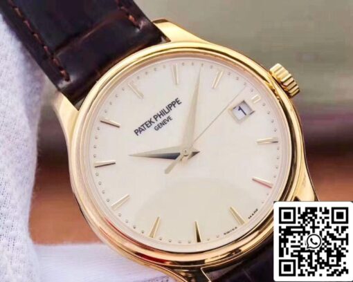 Patek Philippe Calatrava 5227J-001 ZF Factory 1:1 Best Edition 18K Yellow Gold Case Swiss Cal.324 SC - Image 6