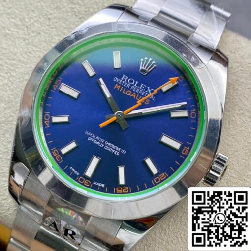 Rolex Milgauss 116400GV AR Factory 1:1 Best Edition Swiss ETA3131 - Image 8