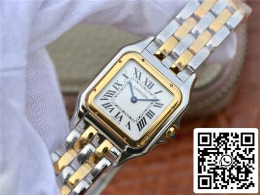 Panthere De Cartier W2PN0007 27MM 1:1 Best Edition 8848 Factory White Dial - immagine 4