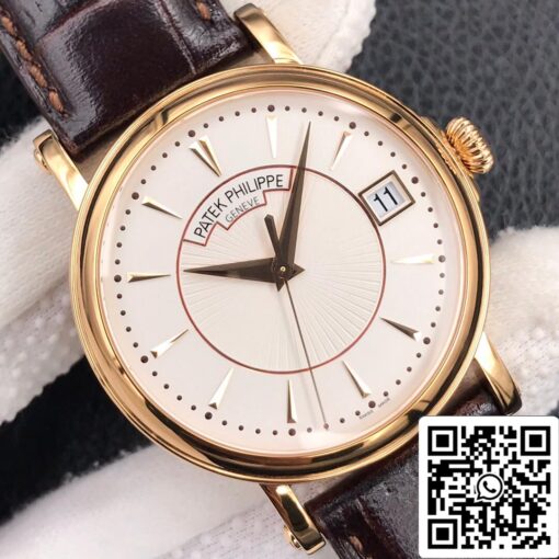 Patek Philippe Calatrava 5153J-001 1:1 Best Edition ZF Factory White Dial Rose Gold - Image 7