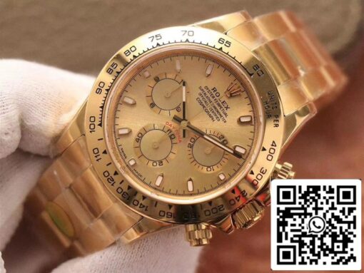 Rolex Daytona Cosmograph M116508-0003 1:1 Best Edition Noob Factory Gold Dial Swiss ETA4130 – Bild 8