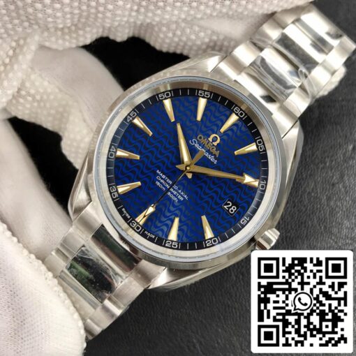 Omega Seamaster Aqua Terra 150M 1:1 Best Edition Rio Olympic Special Edition VS Factory Blue Dial – Image 3