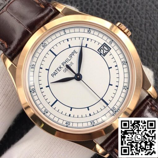 Patek Philippe Calatrava 5296R-001 1:1 Best Edition ZF Factory Rose Gold White Dial - 이미지 7