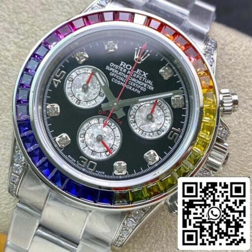 Rolex Daytona 116599 RBOW 1:1 Best Edition TW Factory Black Dial - Image 8