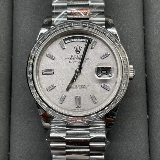 Rolex Day Date 40 M228396TBR-0027 Meteorite Diamond Dial 1:1 Best Edition GM Factory V3 Counterweight Version - Image 7